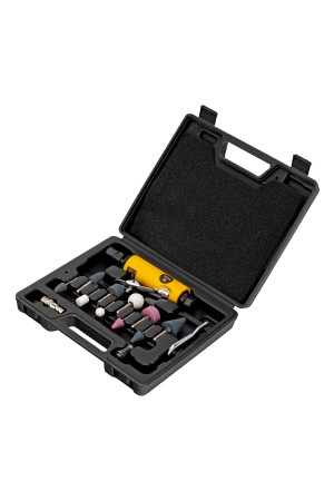 Пневмошлифмашина прямая PGS25000, 25000 об/мин, 10 шлиф. камней, цанга - 3, 6 мм, 113 л/мин Denzel