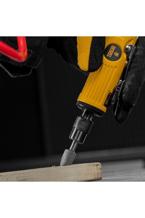 Пневмошлифмашина прямая PGS25000, 25000 об/мин, 10 шлиф. камней, цанга - 3, 6 мм, 113 л/мин Denzel