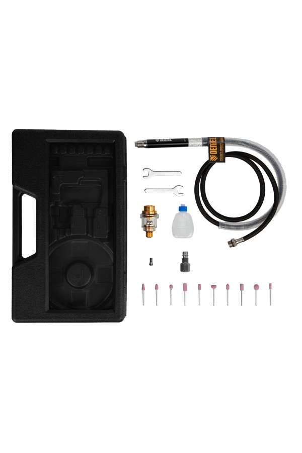 Пневматический гравер PE54000, 54000 об/мин, 3 мм, 57 л/мин Denzel