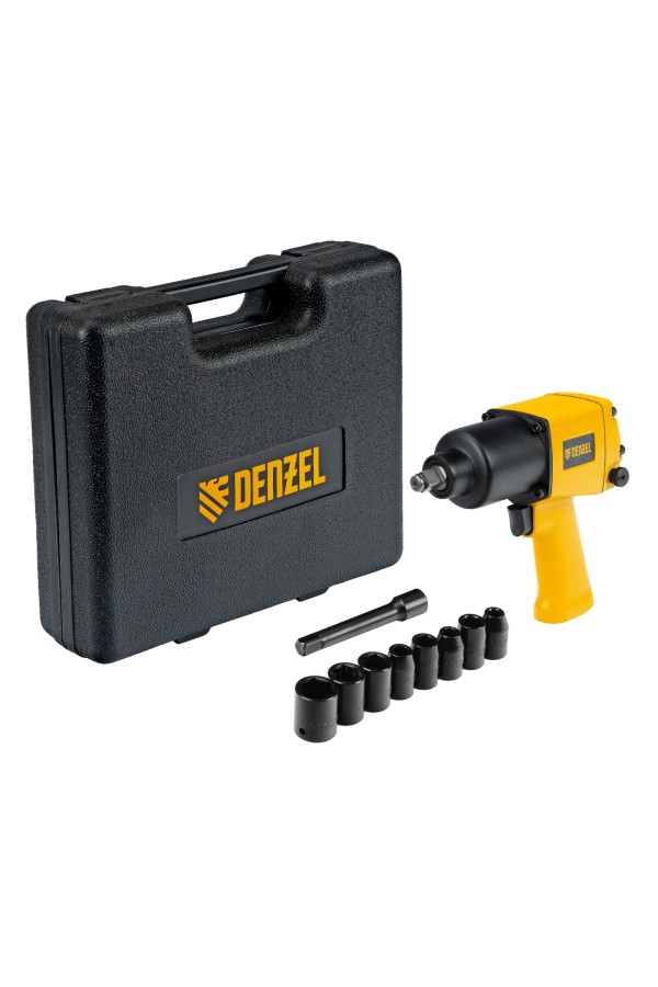 Ударный пневмогайковерт IW860+набор головок, 1/2