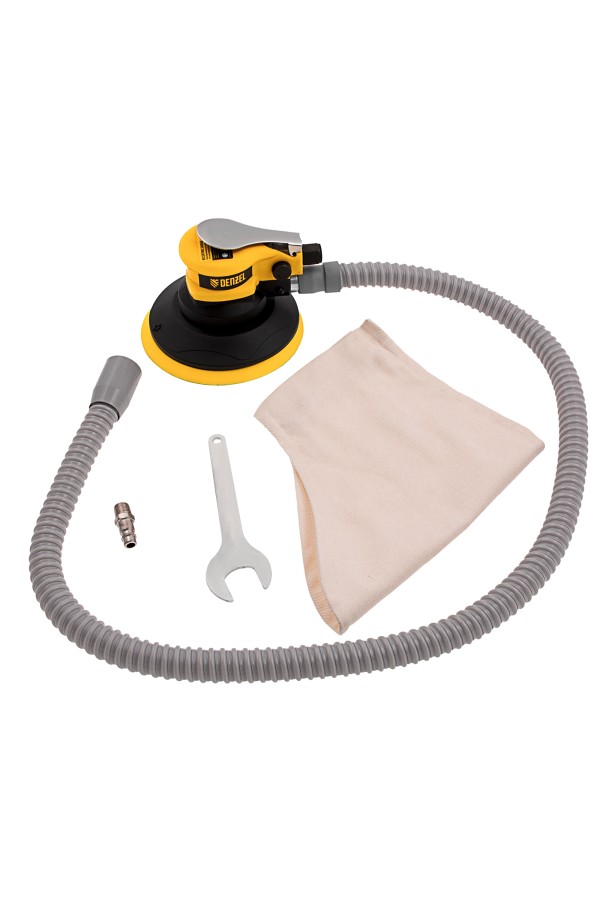 Эксцентриковая шлифовальная машина EPG150, 150 мм, 10000 об/мин, 5 мм, 160 л/мин Denzel
