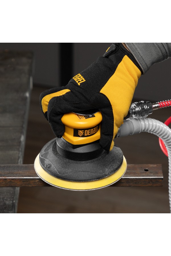 Эксцентриковая шлифовальная машина EPG150, 150 мм, 10000 об/мин, 5 мм, 160 л/мин Denzel