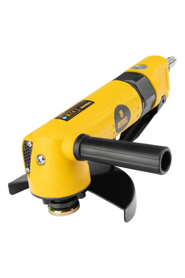 Пневматическая углошлифовальная машина AG125, 11000 об/мин, 125 мм, 186 л/мин Denzel