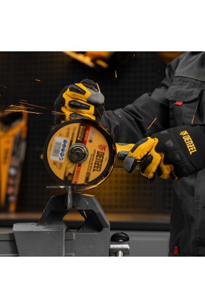 Пневматическая углошлифовальная машина AG125, 11000 об/мин, 125 мм, 186 л/мин Denzel