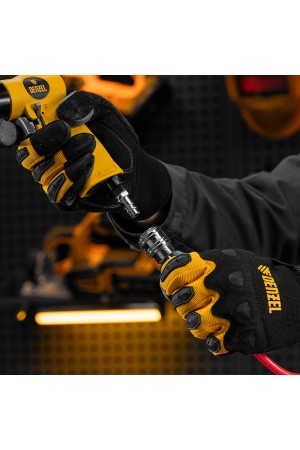 Пневматическая дрель PD500, 500 об/мин, 114 л/мин, 13 мм Denzel