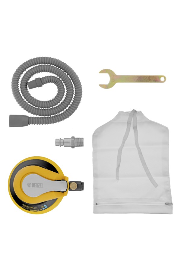 Эксцентриковая шлифовальная машина EPG125, 125 мм, 9000 об/мин, 5 мм, 113 л/мин// Denzel