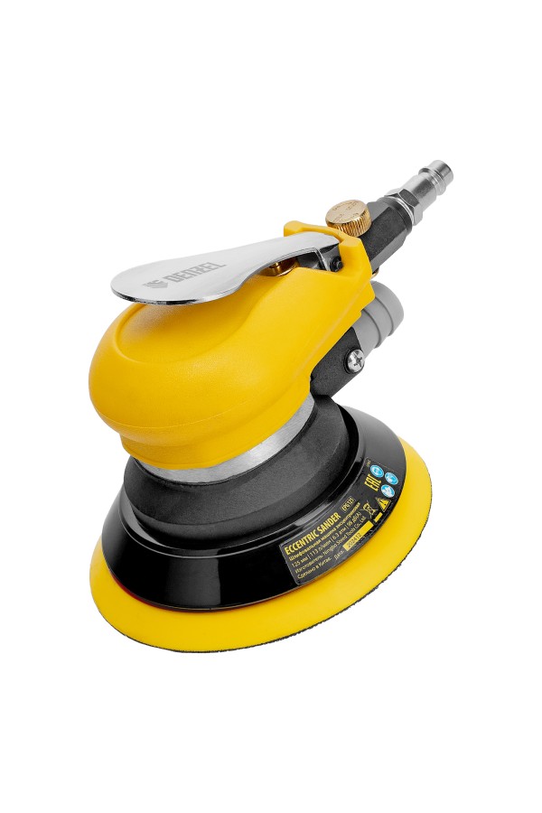 Эксцентриковая шлифовальная машина EPG125, 125 мм, 9000 об/мин, 5 мм, 113 л/мин// Denzel