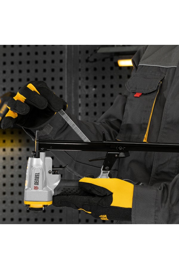 Скобы 21GA для пнев. степл., 10мм, шир. - 0,95мм, тол. - 0,6мм, шир. скобы - 12,8мм, 5000шт Denzel