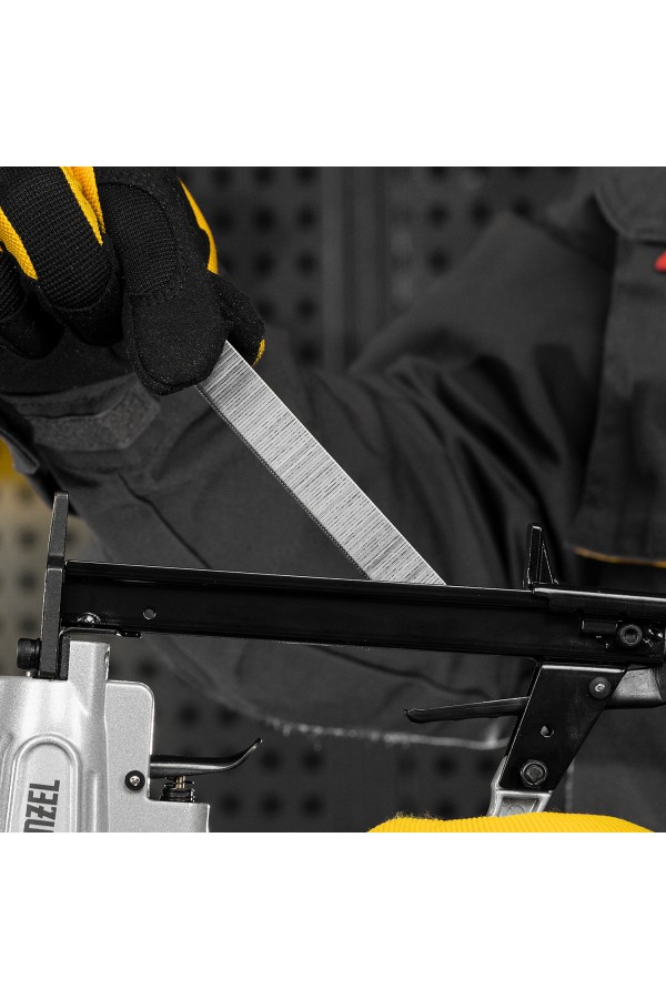 Скобы 21GA для пнев. степл., 16мм, шир. - 0,95мм, тол. - 0,6мм, шир. скобы - 12,8мм, 5000шт Denzel