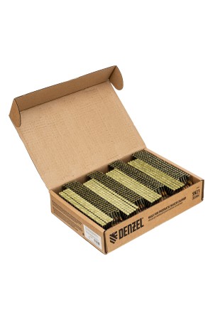 Гвозди для пнев. нейлера (крашен.), длина - 65 мм, диам. - 2,9 мм, 2000 шт. Denzel