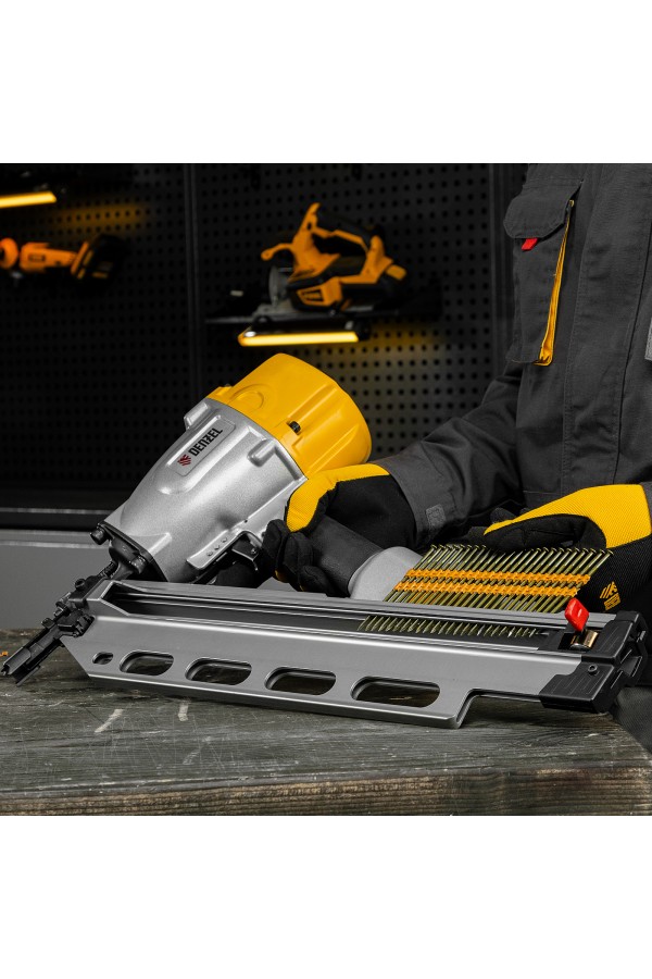 Гвозди для пнев. нейлера (крашен.) длина - 90 мм, диам. - 3,05 мм, 2000 шт. Denzel