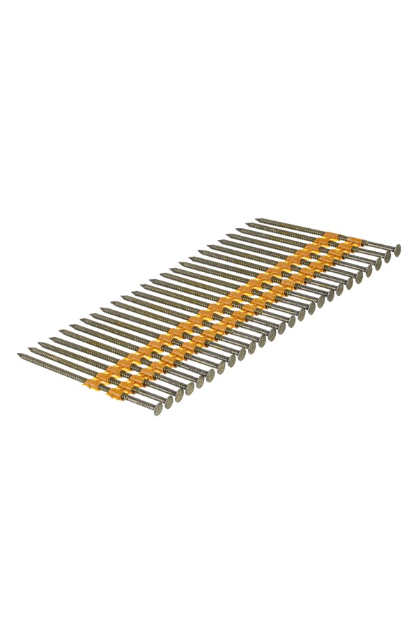 Гвозди для пнев. нейлера (крашен.) длина - 90 мм, диам. - 3,05 мм, 2000 шт. Denzel