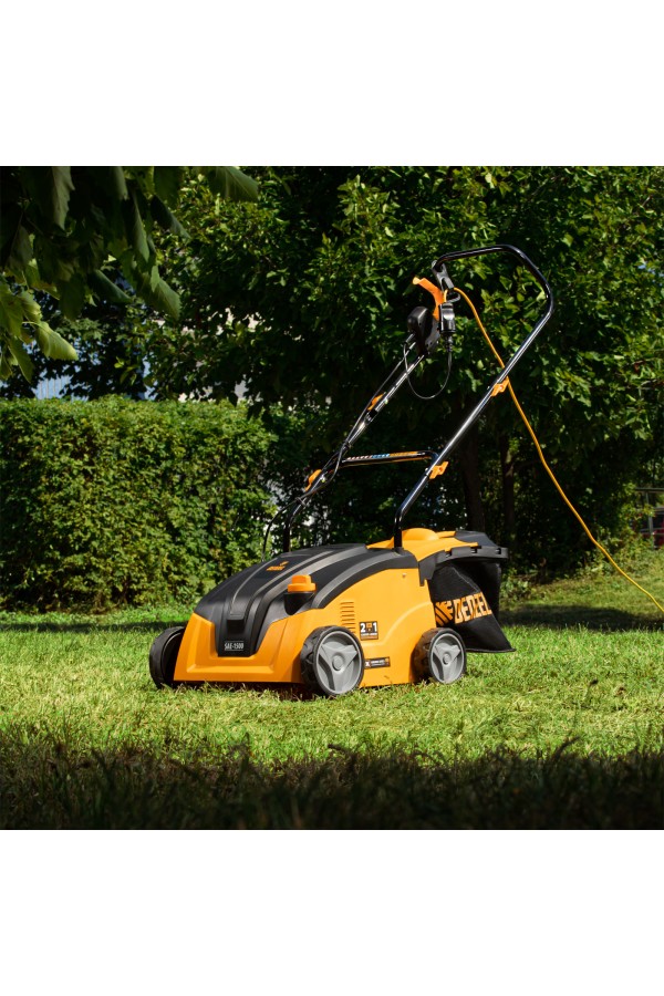 Скарификатор-аэратор  электрический SAE-1500, 1500 Вт, -11/+5 мм, 32 cм Denzel