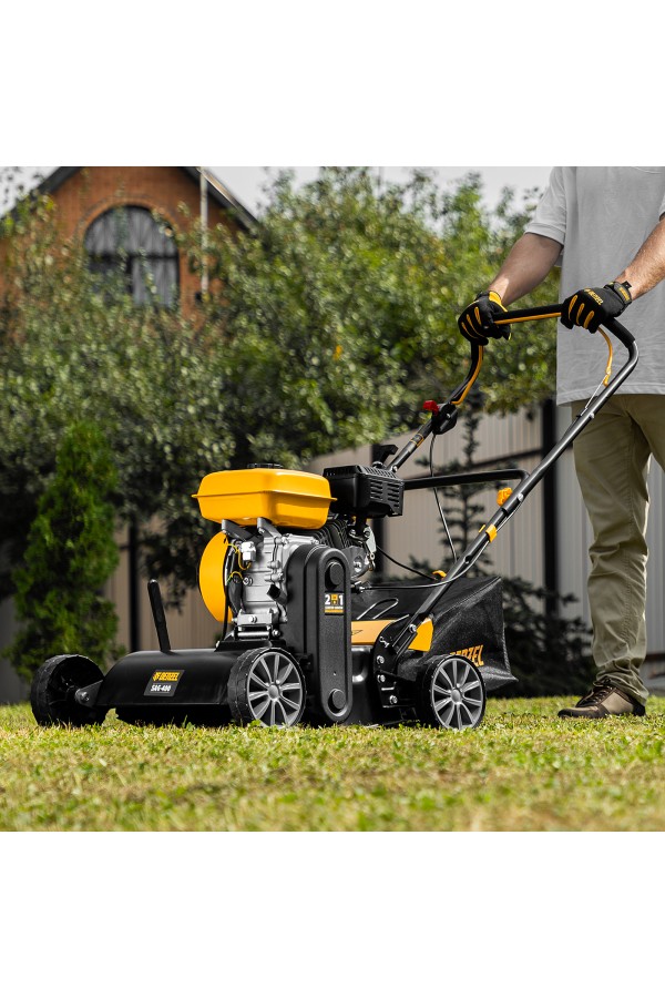 Скарификатор-аэратор бензиновый SAG-400, 212 см3, -15/+10 мм, 40 см Denzel