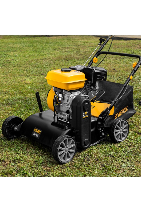 Скарификатор-аэратор бензиновый SAG-400, 212 см3, -15/+10 мм, 40 см Denzel