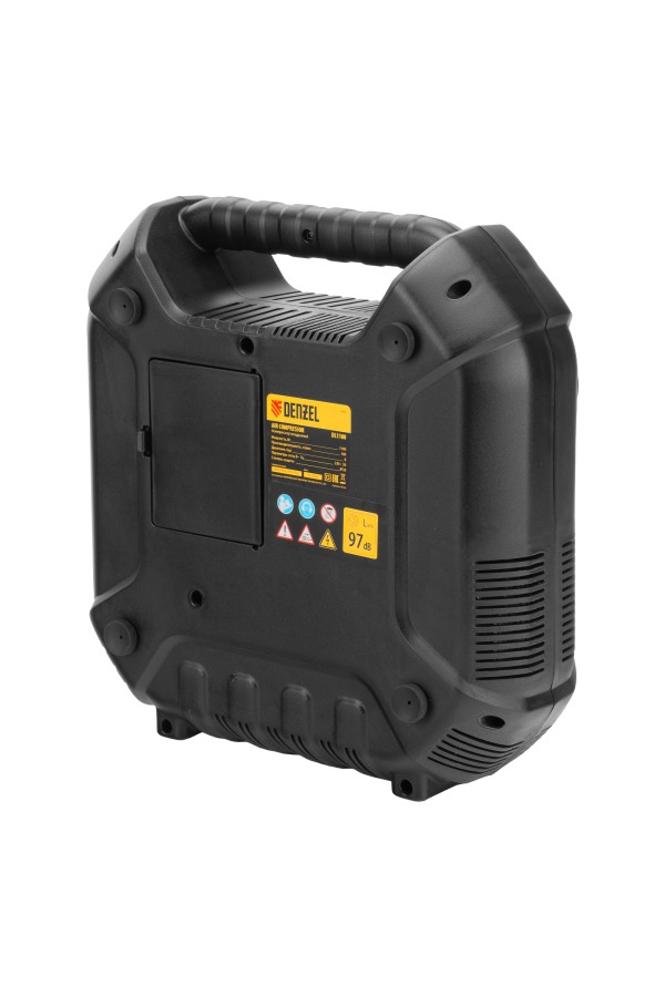 Компрессор воздушный DL1100 1.1 кВт, 180 л/мин, с набором аксессуаров Denzel