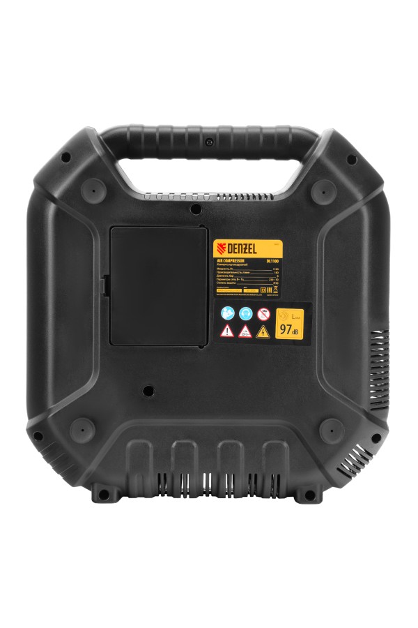 Компрессор воздушный DL1100 1.1 кВт, 180 л/мин, с набором аксессуаров Denzel
