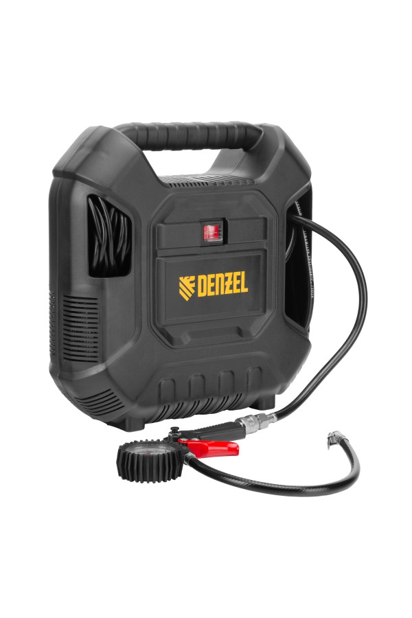 Компрессор воздушный DL1100 1.1 кВт, 180 л/мин, с набором аксессуаров Denzel