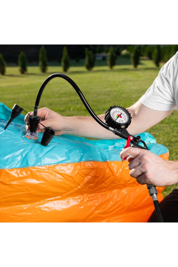 Компрессор воздушный DL1100 1.1 кВт, 180 л/мин, с набором аксессуаров Denzel