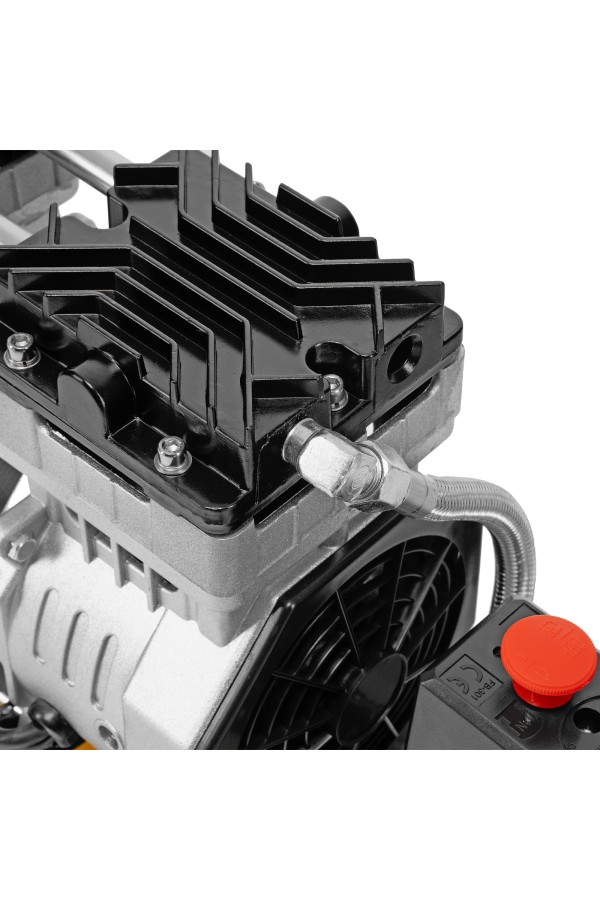 Компрессор DLS950/24 безмаслянный малошумный 950 Вт, 165 л/мин, ресивер 24 л Denzel