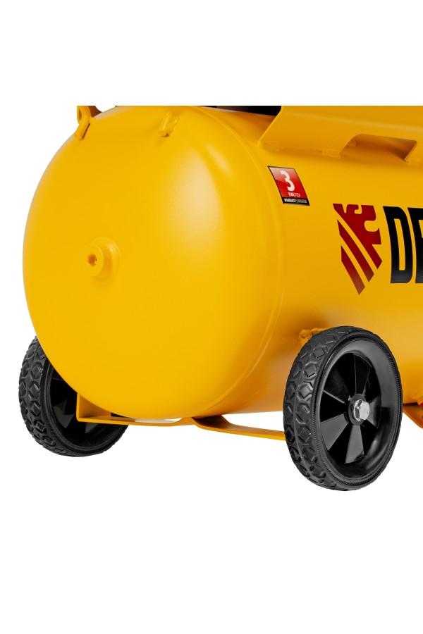 Компрессор безмасляный, малошумный DLS 1500/50, 1500 ВТ, 2x750, 50 л, 260 л/мин Denzel