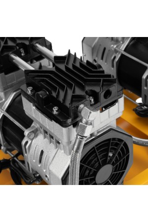 Компрессор безмасляный, малошумный DLS 1500/50, 1500 ВТ, 2x750, 50 л, 260 л/мин// Denzel