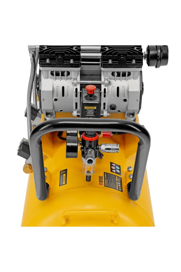 Компрессор безмасляный, малошумный DLS 1800/100,1800 Вт, 3x600, 100 л, 345 л/мин Denzel