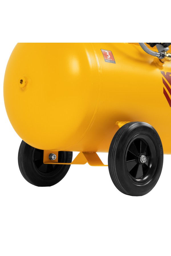 Компрессор безмасляный, малошумный DLS 1800/100,1800 Вт, 3x600, 100 л, 345 л/мин Denzel