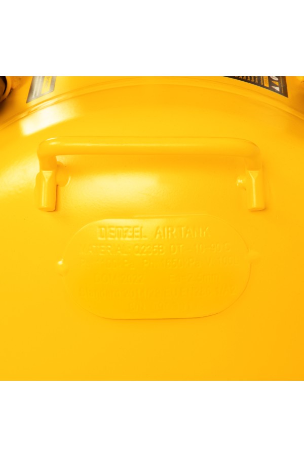 Компрессор безмасляный, малошумный DLS 1800/100,1800 Вт, 3x600, 100 л, 345 л/мин Denzel