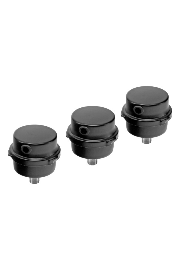 Компрессор безмасляный, малошумный  DLS 2250/100, 2250 Вт, 3x750, 100 л, 410 л/мин блок управления/ Denzel