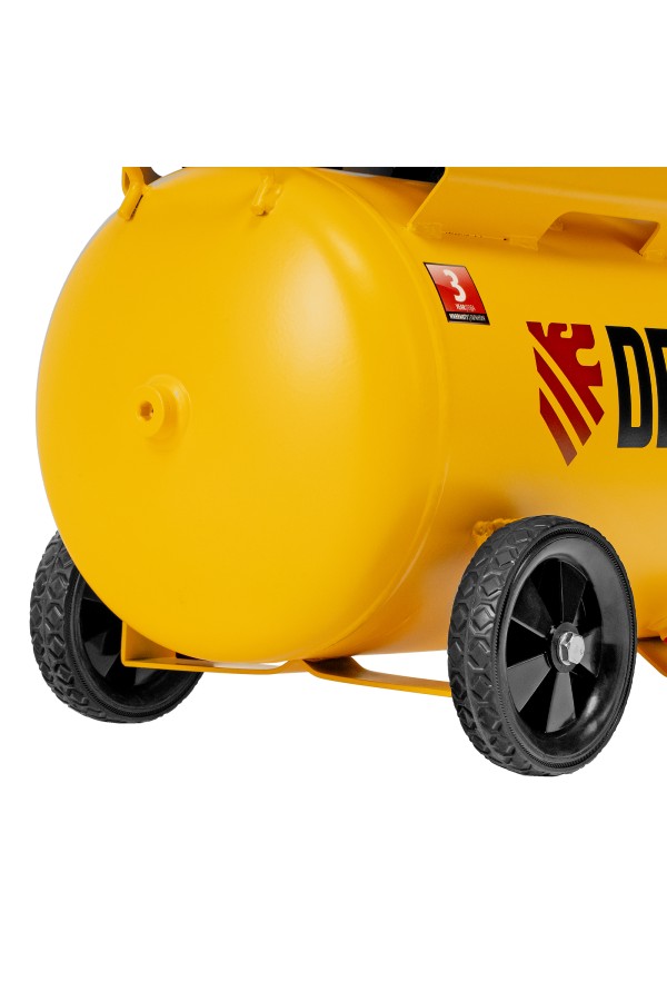 Компрессор безмасляный, малошумный DLS 2200/50, 2200 Вт, 2x1100, 50 л, 380 л/мин Denzel