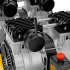 Компрессор безмасляный, малошумный DLS 2200/50, 2200 Вт, 2x1100, 50 л, 380 л/мин// Denzel
