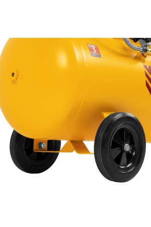 Компрессор безмасляный, малошумный DLS 3300/100, 3300 Вт,3x1100, 100 л, 570 л/мин ,блок управления// Denzel