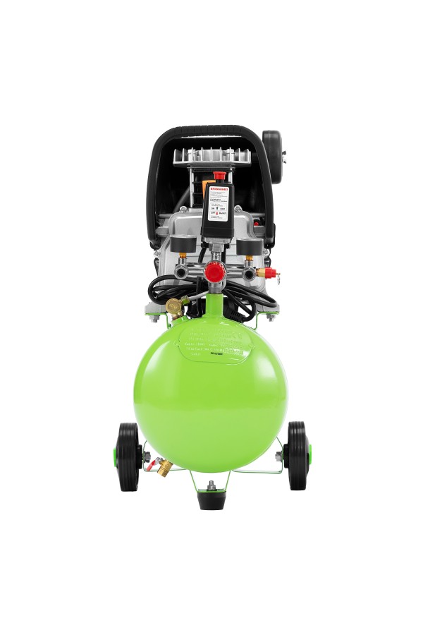 Компрессор с набором КК-1500/24 ПЛЮС, 1.5 кВт, 198 л/мин, 24 л, прямой привод, масляный Сибртех