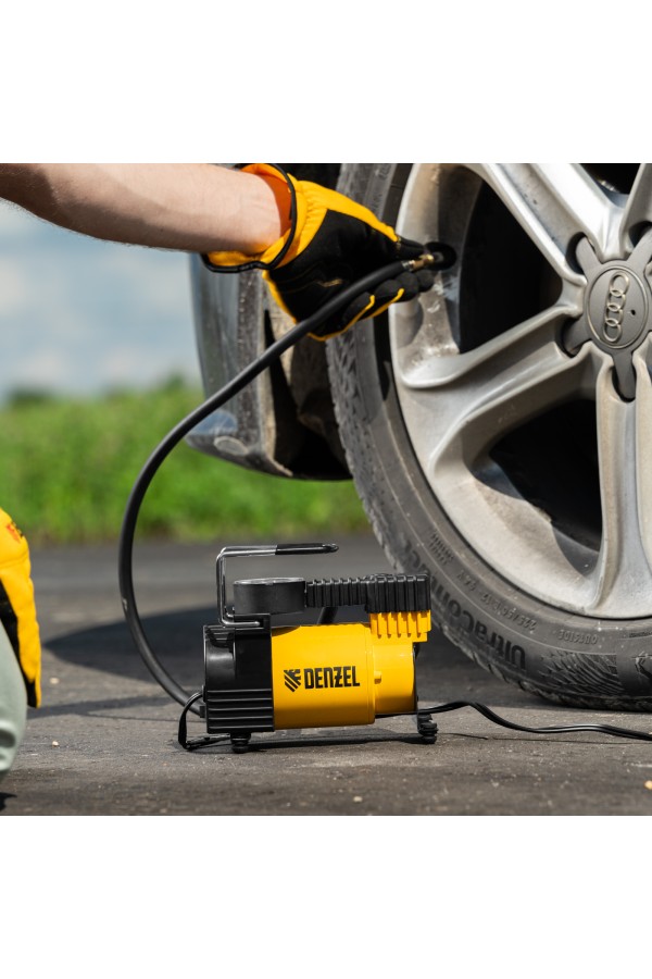Компрессор автомобильный DС-20,12 В, 7 атм, 35 л/мин Denzel
