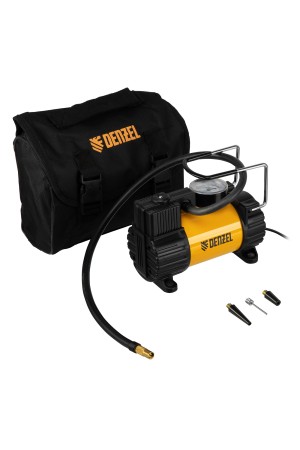 Компрессор автомобильный AC-37, 12 В, 7 атм, 37 л/мин, автомобильный предохранитель Denzel