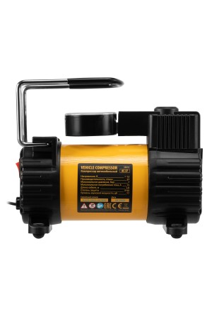 Компрессор автомобильный AC-37, 12 В, 7 атм, 37 л/мин, автомобильный предохранитель Denzel
