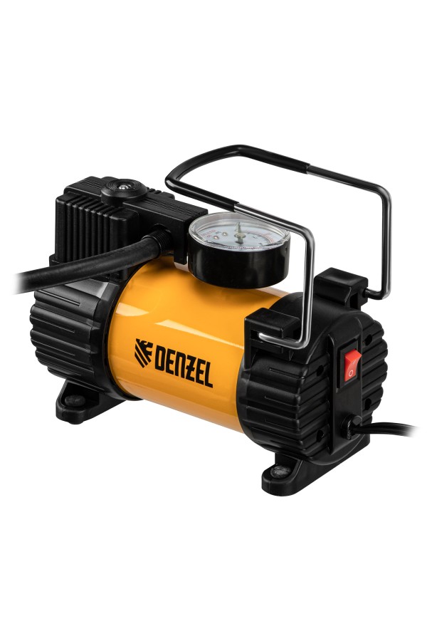 Компрессор автомобильный AC-37, 12 В, 7 атм, 37 л/мин, автомобильный предохранитель Denzel