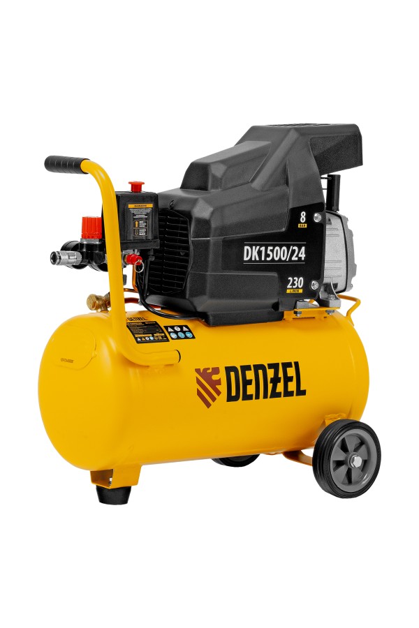Компрессор воздушный DK1500/24, Х-PRO 1.5 кВт, 230 л/мин, 24 л Denzel