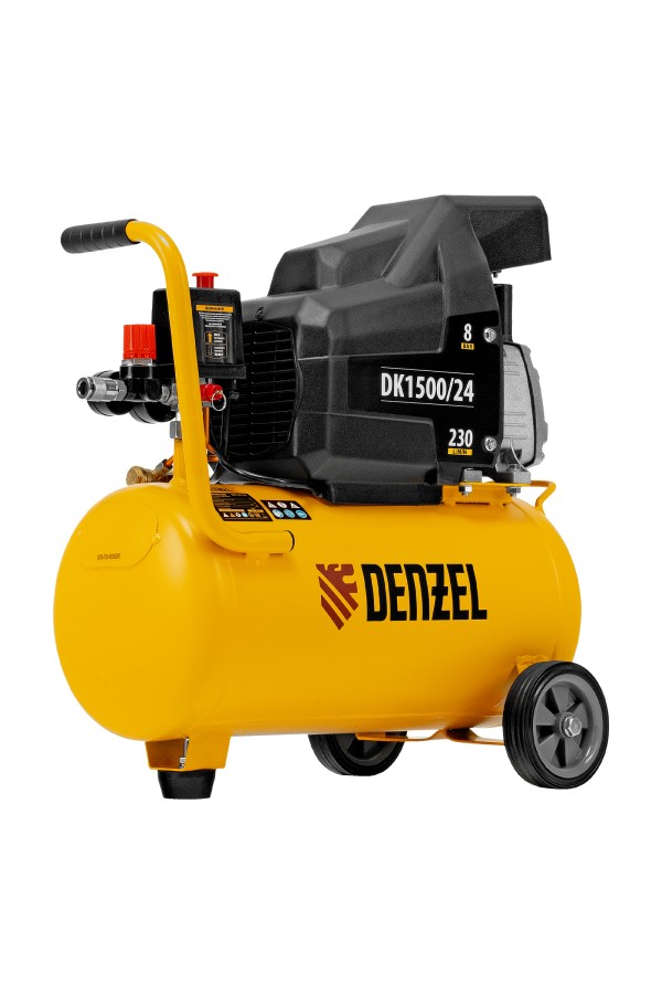 Компрессор воздушный DK1500/24, Х-PRO 1.5 кВт, 230 л/мин, 24 л Denzel