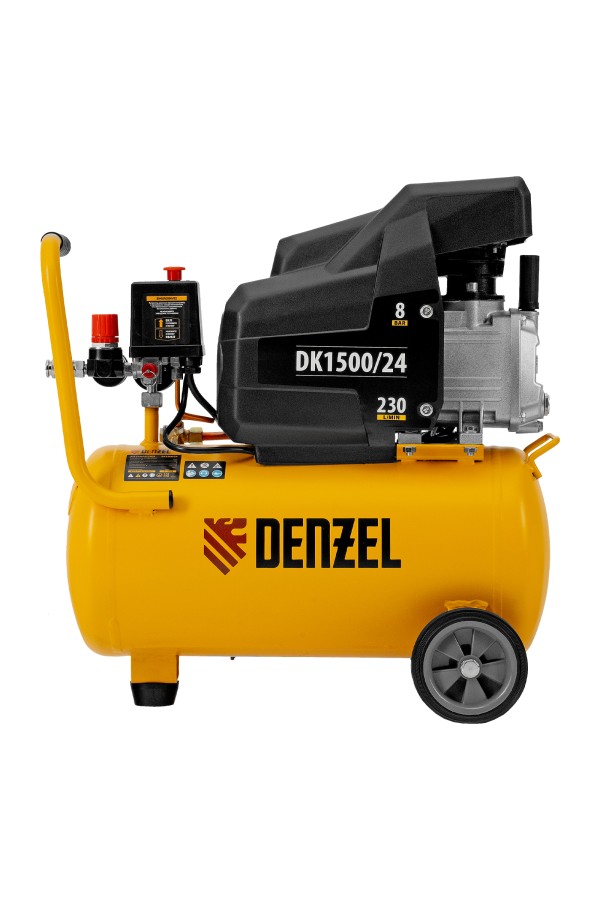 Компрессор воздушный DK1500/24, Х-PRO 1.5 кВт, 230 л/мин, 24 л Denzel