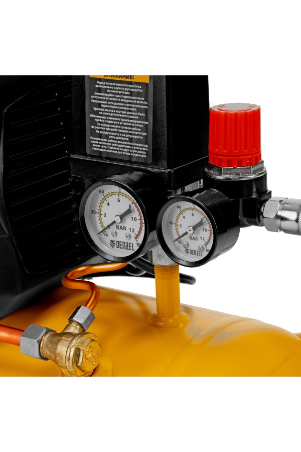 Компрессор воздушный DK1500/24, Х-PRO 1.5 кВт, 230 л/мин, 24 л Denzel
