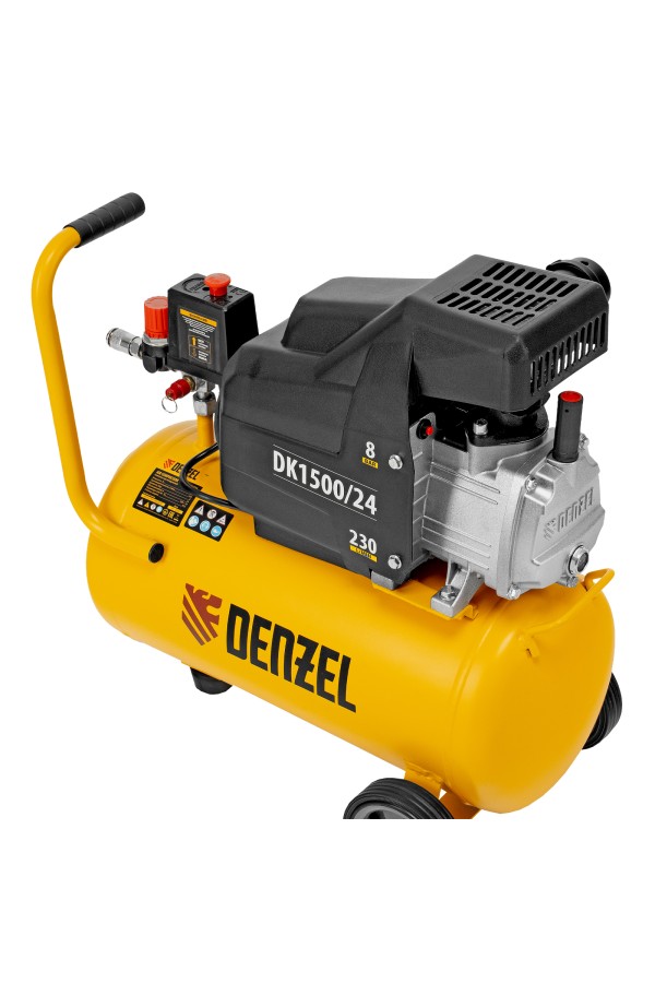 Компрессор воздушный DK1500/24, Х-PRO 1.5 кВт, 230 л/мин, 24 л Denzel