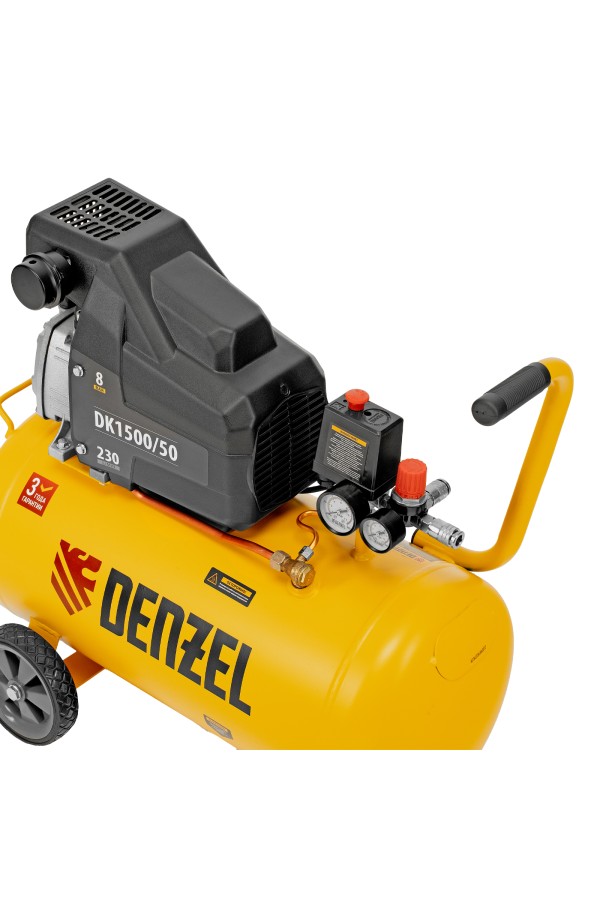 Компрессор воздушный DK1500/50, Х-PRO 1.5 кВт, 230 л/мин, 50 л Denzel
