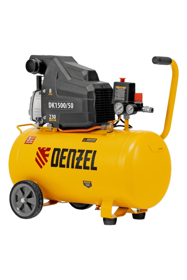 Компрессор воздушный DK1500/50, Х-PRO 1.5 кВт, 230 л/мин, 50 л Denzel