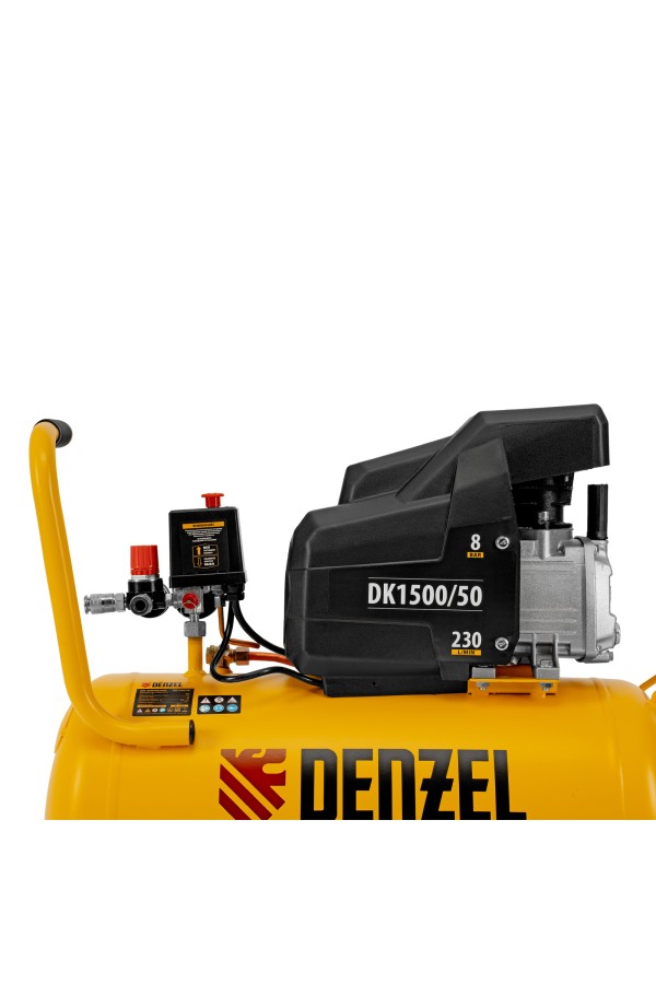 Компрессор воздушный DK1500/50, Х-PRO 1.5 кВт, 230 л/мин, 50 л Denzel