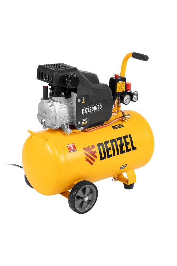 Компрессор воздушный DK1500/50, Х-PRO 1.5 кВт, 230 л/мин, 50 л Denzel