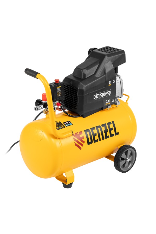 Компрессор воздушный DK1500/50, Х-PRO 1.5 кВт, 230 л/мин, 50 л Denzel