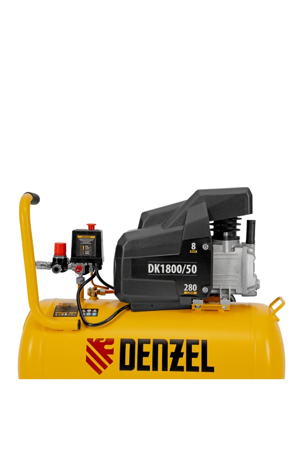 Компрессор воздушный DK1800/50, Х-PRO 1.8 кВт, 280л/мин, 50л Denzel