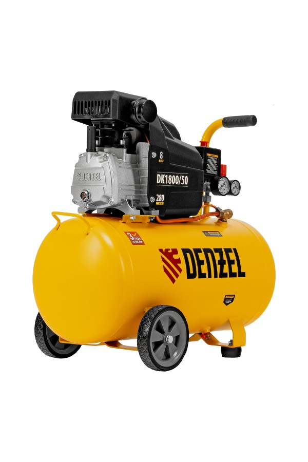 Компрессор воздушный DK1800/50, Х-PRO 1.8 кВт, 280л/мин, 50л Denzel